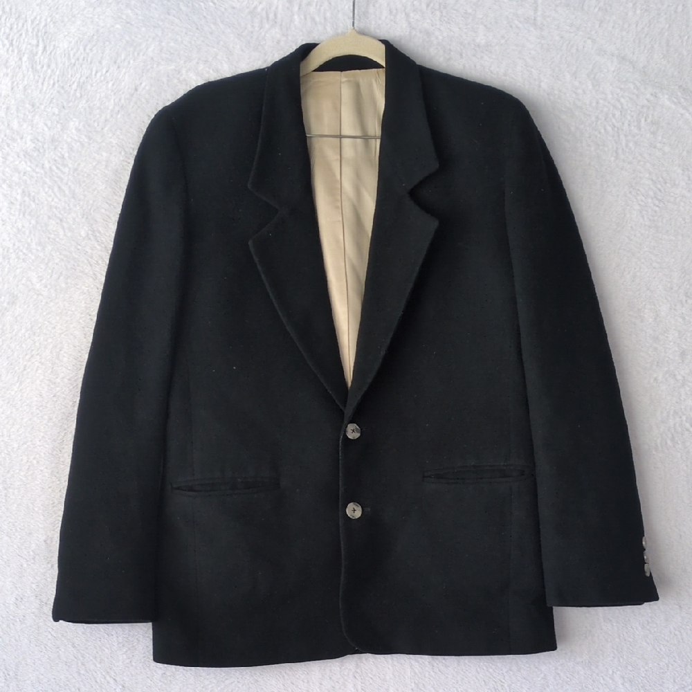 Nordstrom Vintage Women's Black 100%‎ Camel Hair Blazer Size 4